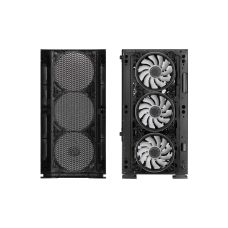 Корпус 2E GAMING Calleo GB700 без БП 2xUSB3.0, 1xUSB2.0, 4x120мм ARGB, VGA 320мм, LCS ready, контроллер с пультом, TG Side Window, mATX, черный