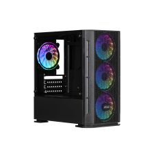 Корпус 2E GAMING Calleo GB700 без БП 2xUSB3.0, 1xUSB2.0, 4x120мм ARGB, VGA 320мм, LCS ready, контроллер с пультом, TG Side Window, mATX, черный