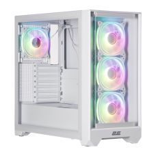Корпус 2E GAMING Dominator Pro G2302W, без БП 2xUSB3.0, 1xUSBType-C, 4x120мм ARGB, VGA 380мм, LCS ready, контроллер с пультом, TG Side Panel, TG/Mesh Front panel, ATX, белый