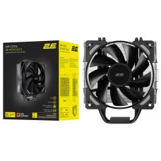 Процесорний кулер 2E GAMING Air Cool ACN120-S, LGA1851, 1700, 1366, 1200, 115x, AM5, AM4, AM3, AM3+, AM2, AM2+, FM2, FM1, 4pin PWM, TDP 180W