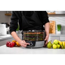 Сушарка для продуктів ARDESTO FDB-532TTC, 250Вт, піддонів -5x3см, діаметр-32см, макс-70°С, таймер, електр. управління, пластик , білий