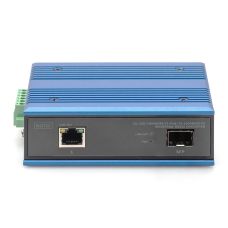 Медіаконвертор DIGITUS Industrial Gigabit PoE+ PSE, RJ45, SFP