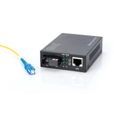 Медиа конвертор DIGITUS Gigabit, RJ45/SM SC SX, BiDi Tx1550nm/Rx1310nm, 20км