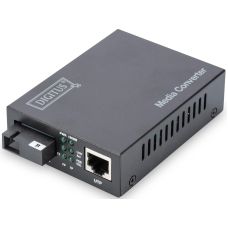 Медиа конвертор DIGITUS Gigabit, RJ45/SM SC SX, BiDi Tx1550nm/Rx1310nm, 20км