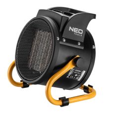 Тепловая пушка электрическая Neo Tools, 2кВт, 30м2, 197м3/час, керамический нагрев. элемент (PTC), чёрный, 1.55кг