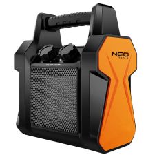Тепловая пушка электрическая Neo Tools, 2кВт, 20м2, 139м3/час, керамический нагрев. элемент (PTC), переносной, черный, 1.46кг