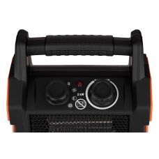 Тепловая пушка электрическая 2E Portable Ceramic, 2кВт, 20м2, 139м3/час, керамический нагрев. элемент (PTC), чёрный, 1.46кг