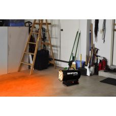 Тепловая пушка газовая GRAPHITE, аккумуляторная 18В, 15кВт, 120м2, 320м3/час, IP24, черный, 5кг