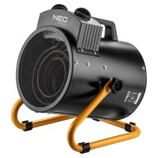 Тепловая пушка электрическая Neo Tools, 3кВт, 80м2, 354м3/час, нагрев. элемент – нерж. сталь, IPX4, черный, 3.5кг
