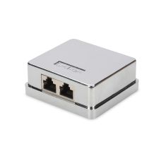 Настенная розетка DIGITUS CАТ 6A STP 2xRJ45, 8P8C, для наружной проводки