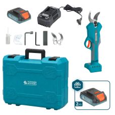 Секатор акумуляторний Konner&Sohnen KS CPS20V-32 Case PLUS 20В акб 2х2А·год d 15-32мм ЗП кейс 0.89кг
