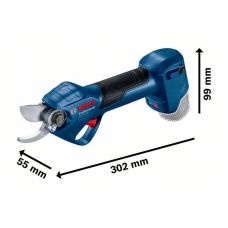 Секатор акумуляторний Bosch Professional Pruner, 12В, 2х3А·год, D різу 25мм, 1000гр