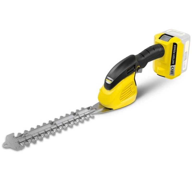 Ножницы для травы аккумуляторные Karcher GSH 18-20 Battery 18В + насадка кусторез 20см шаг реза 10мм 1.15кг без АКБ и ЗП Ножницы для травы аккумуляторные Karcher GSH 18-20 Battery 18В + насадка кусторез 20см шаг реза 10мм 1.15кг без АКБ и ЗП