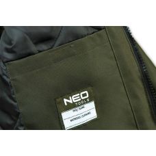 Куртка робоча Neo Tools Camo, утеплена, мембрана ТПУ, капюшон, XXL(56), зелений темний