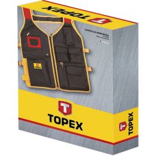 Жилет для инструмента TOPEX, на молнии, регулировка размера