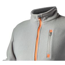 Кофта рабочая Neo Tools Outdoor, флисовая, 300г/м кв, на молнии, S(48), серый светлый