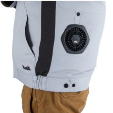 Куртка робоча Makita DFJ213ZL з вентиляцією, акумуляторна LXT/CXT, 10.8-18В (L), 0,54кг