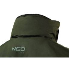 Куртка рабочая Neo Tools Camo, утепленная, мембрана ТПУ, капюшон, XL(54), зеленый темный