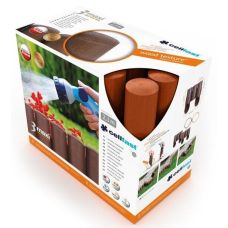 Газонна огорожа Cellfast 3 MAXI, 10 секцій по 21см, 2.1м, цегляний