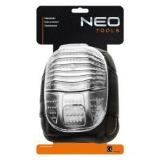 Наколенники защитные Neo Tools, пластиковая накладка, гелевые вставки, на липучке, прочность на прокол до 100Н, черный