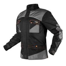 Куртка рабочая Neo Tools HD Slim, усиление тканью Oxford, XXXL(58), черно-серый