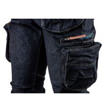Штани робочі Neo Tools Denim, 98% бавовна та 2% еластан, L(52), синій темний