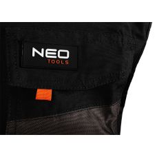Жилет робочий Neo Tools HD, посилення тканиною Oxford, потрійний шов, S(48), сірий