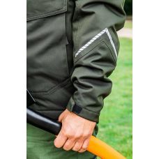 Куртка робоча Neo Tools Camo, утеплена, мембрана ТПУ, капюшон, XXL(56), зелений темний