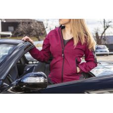 Куртка рабочая Neo Tools Softshell Woman Line, подкладка флис, капюшон, XL(42), красный