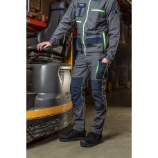 Штани робочі Neo Tools Premium, 100% бавовна, тканина Ripstop, посилення тканиною Cordura, XS(46), сіро-синій