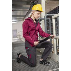 Куртка рабочая Neo Tools Softshell Woman Line, подкладка флис, капюшон, XL(42), красный