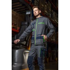Штани робочі Neo Tools Premium, 100% бавовна, тканина Ripstop, посилення тканиною Cordura, XS(46), сіро-синій