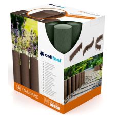 Газонное ограждение Cellfast 4 STANDARD, 10 секций по 235мм, 2.3м, зеленый