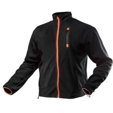 Кофта робоча Neo Tools Outdoor, флісова, 300г/м кв, на блискавці, XXL(58), чорний