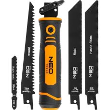 Пила садовая Neo Tools держатель, 15см, 24 TPI, 18 TPI, 6 TPI, двухкомпонентная рукоятка, 0.182кг