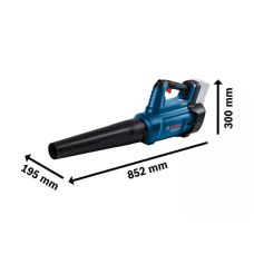 Воздуховод садовый аккумуляторный Bosch Professional AdvancedLeafBlower 18В-750 198 км/ч 2.8кг без АКБ и ЗП
