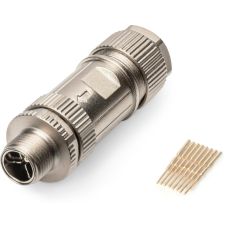 Конектор DIGITUS CАТ 6A M12 M, X-coded, STP, IP67