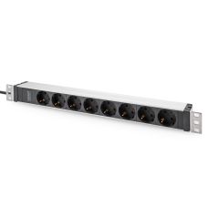 Пристрій розподілу електроживлення DIGITUS 1U, 8xSchuko, 16A, 250V, вилка C20