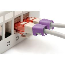 Кліпси DIGITUS для патч-кордів, фіолетові, 100 шт.