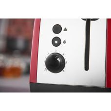 Тостер Russell Hobbs Colours Plus 1600Вт, підігрів, розморожування, метал., червоний
