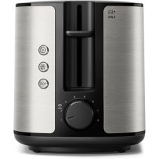 Тостер Philips WiWa Collection 950Вт, металл/пластик, черный