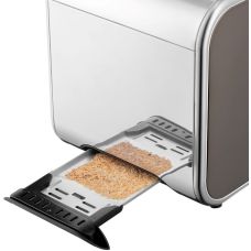 Тостер Russell Hobbs Distinctions 2-Slice 1670Вт, подогрев, размораживание, пластик, серебристо-серый