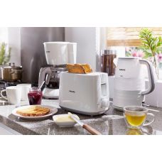 Тостер Philips Daily Collection 830Вт, пластик, білий