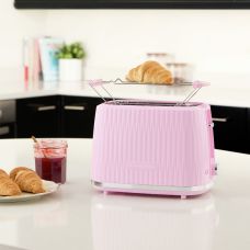 Тостер  Russell Hobbs Eden 800Вт, пластик, підігрів,разморозка, малиновий