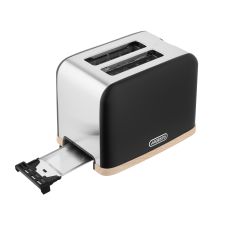 Тостер ARDESTO Wood Modern, 800Вт, металл, 2 слота, черный