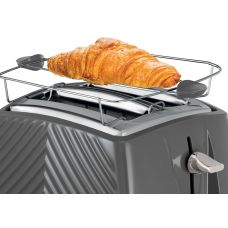 Тостер Russell Hobbs GrooWe 2 Slice 850Вт, подогрев, размораживание, пластик, серый