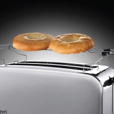 Тостер Russell Hobbs Oxford 1600Вт, длинные слоты на 4 тоста, металл, серебристый