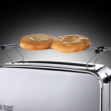 Тостер Russell Hobbs Chester 1000Вт, длинные слоты, металл, серебристый