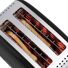 Тостер Russell Hobbs Colours Plus 1600Вт, підігрів, розморожування, метал., чорний