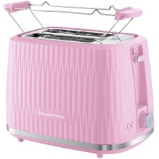 Тостер  Russell Hobbs Eden 800Вт, пластик, підігрів,разморозка, малиновий
